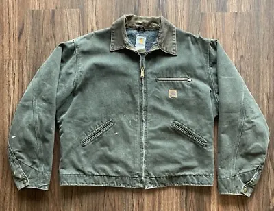$127.50 • Buy Carhartt Detroit Vintage J97MOS Jacket Mens Olive Green XL