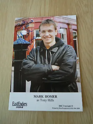 Mark Homer *tony Hills* Eastenders Hand Signed Autograph Fan Cast Photo Card • £12.99