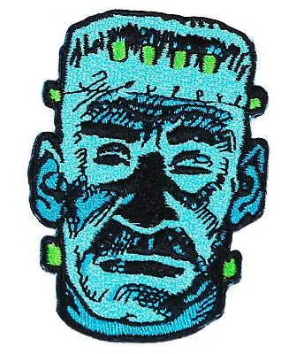 TOPSTONE HORROR Frankie Monster Retro Horror Halloween Embroidered Patch NEW • $6.99