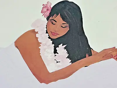 Art Print  Quiet Moment  Hawaiian Women Luigi Fumagalli 11.5x15.0 Unframed Vtg. • $12.99