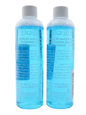 2-PACK / ISONIC Jewelry/EyeWear Cleaning Solution Concentrate Blue - 8oz. Ea. • $42.74