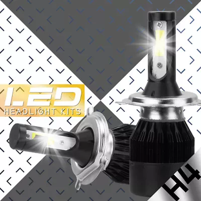 48800LM 488W H6 H4 Hi/Lo LED Motorcycle Headlight Bulb Moto Fog Lamp BA20D 6500K • $16.99