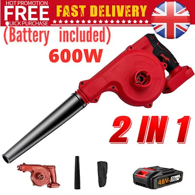 48v Cordless Air Blower For Makita Garden Dust Snow Leaf Suction Vacuum Electric • £22.47