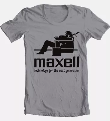 Maxell Speakers Retro Logo T-Shirt | Audio Enthusiast Cotton Graphic Tee • $19.99