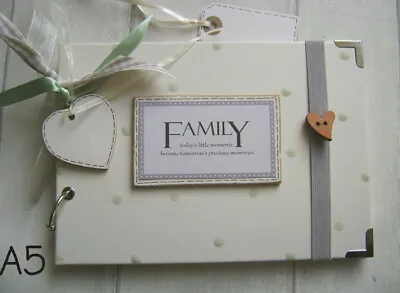  Family Memories A5 SIZE. PHOTO ALBUM/SCRAPBOOK/MEMORY BOOK • £13.99