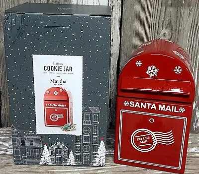 CHRISTMAS LETTERS FOR SANTA MAILBOX COOKIE JAR Martha Stewart Collection  • $29.99