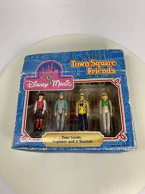 VINTAGE Disney Magic Town Square Friends Tour Guide Engineer & 2 Tourists 1988 • $11.99