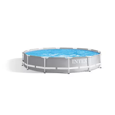 Intex 12ft X 30in Prism Metal Frame Above Ground Pool (No Pump) (For Parts) • $59.23
