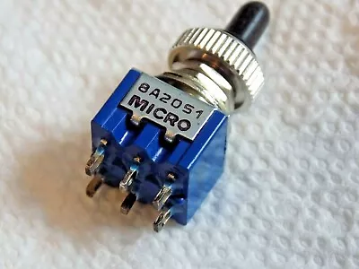 Honeywell Micro 8A2051 AC 125V 6A 6 Pins ON/OFF/ON Position DPDT Toggle Switch • $8