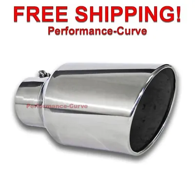 Diesel Stainless Steel Bolt On Exhaust Tip 5  Inlet - 8  Outlet - 15  Long • $72.95