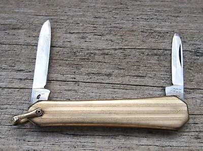 Antique Victorian Pen Knife VOOS Stainless 2 Blades • $13.43