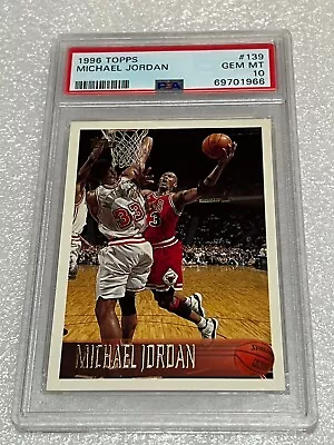 1996 Topps Michael Jordan #139 PSA 10 Gem Mint • $99