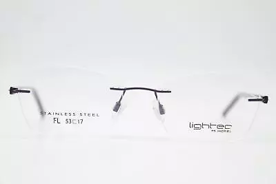 Glasses Lightec MOREL 281636.8oz Purple Silver Rimless Frames Eyeglasses New • $89.68