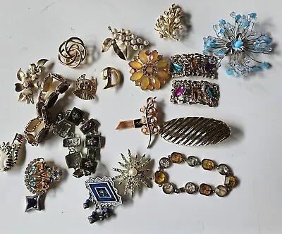 Vintage Jewelry Lot Signed TRIFARI MONET NAPIER Estate • $74.95