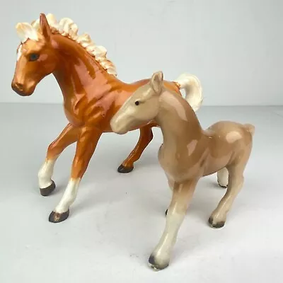 Lot Of 2 Vintage Bone China Horse Figurines Japan Clover Logo • $9.99