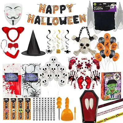 £2.99 • Buy HALLOWEEN DECORATIONS Window Stickers Cling Spooky Hanging Party Decor Lot UK