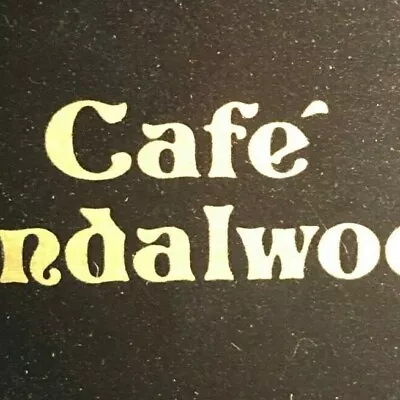 Vintage 1970's-80's Full Matchbook  Cafe Sandalwood   • $4.99