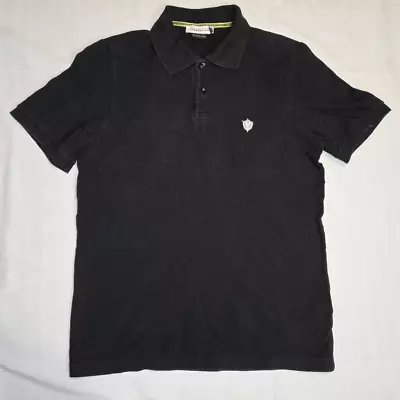 Versace Collection V Logo Black Cotton Golf Polo Shirt Womens Size Large • $28