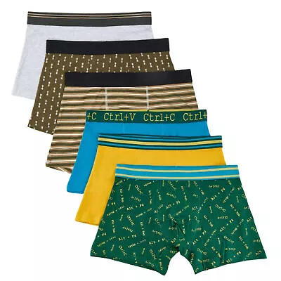 Men Boxers Shorts Boxer With Elasticated Waistband Cotton Hipsters Multipack • £5.99