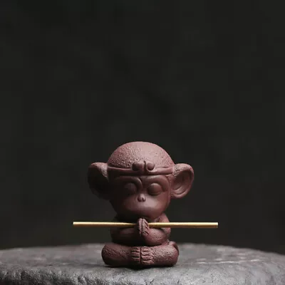 Creative Home Decoration Yixing Zisha Tea Pet Monkey Statue Small Tea Play New • $23.46