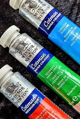 Winsor And Newton Cotman Water Colours Artists Paint. 21ml Tubes. Many Colours. • £4.95