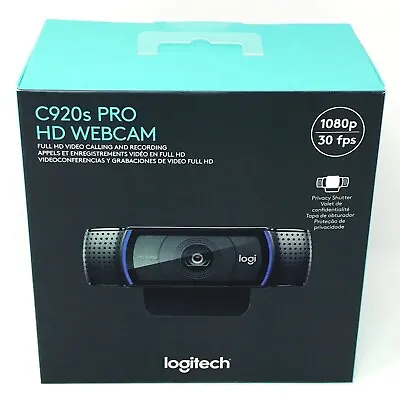 Logitech C920s Pro HD 1080p Webcam With Privacy Shutter - In Hand Fast Shipping • $59.99