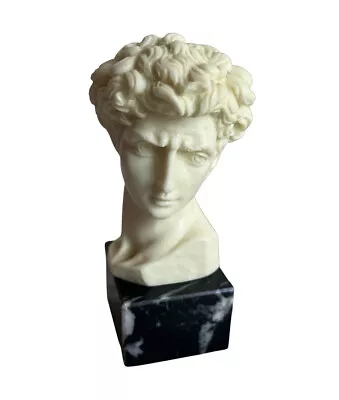 G Ruggeri Italian Sculpture David Marble Onyx Base Italy Vintage • $78.95