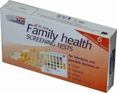 £5.95 • Buy Liver Kidney Heart Urine Infection Family Health Screening Tests Test Kit Kits