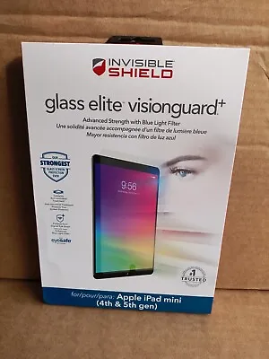 ZAGG Invisible Shield Glass Elite VisionGuard+ Apple IPad Mini 4th & 5th Gen • $19.99