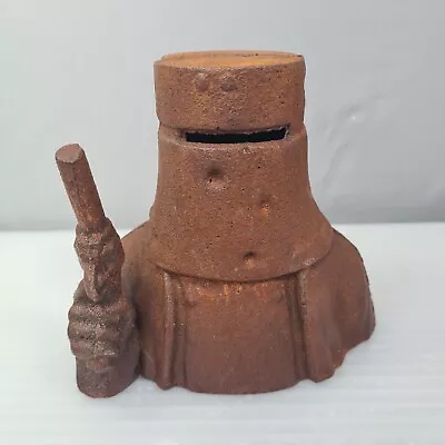 Ned Kelly Bushranger Money Box In Armour Rusty Cast Iron 15cm 6in • $35