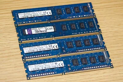 Hynix Kingston 16GB (4x 4GB) 1600MHz PC RAM DDR3 Memory *TESTED* • £14.95