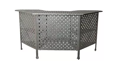 Nassau Outdoor Patio Party Bar Table Cast Aluminum Dark Bronze • $1499