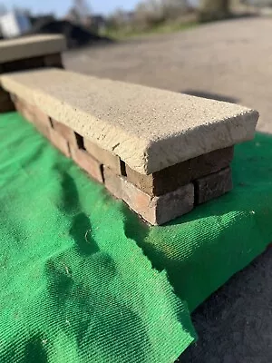 Stone Garden Flat Top Double Brick Coping / Pier Cap / Wall Capping Topper • £12.60
