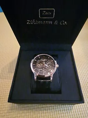 £42 • Buy  Mens Zihlmann & Co Automatic Watch - Z210 – Skeleton Dial – Gold Colour