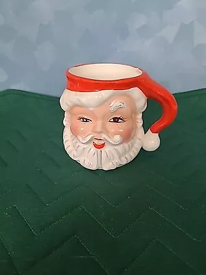 Vintage MCM Napco Winking Santa Mug/ Cup 1950s KDX244  • $20