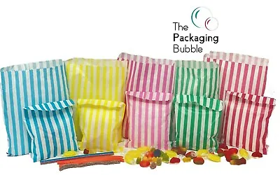 £2.69 • Buy Candy Stripe Paper Bags Party Wedding Cake Sweet Treat Pick&Mix Buffet Gift Shop