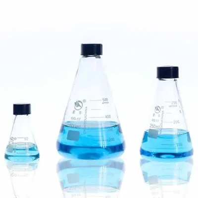 Borosilicate Erlenmeyer Flask Lab Chemistry Glassware 50-1000ml Laboratory • $13.74