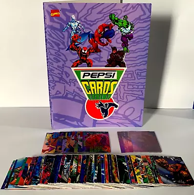 Marvel Pepsicards Binder + Full Set 113/113 Spiderman Hulk Venom Reprint 1995 • $99