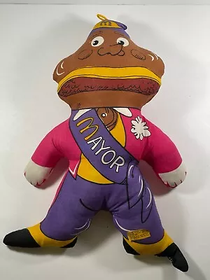Mcdonald's 1970's Mcdonaldland Mayor Mccheese First Stuffed Doll 16  Very Rare • $49.99