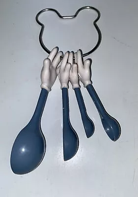 Walt Disney Mickey Mouse Hands Set Of 4 Measuring Spoons • $5