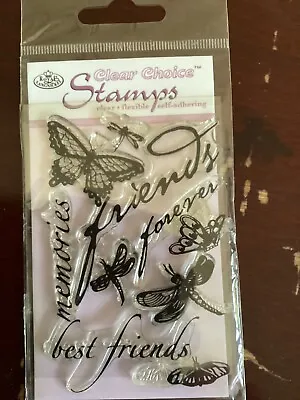 £0.99 • Buy Clear Rubber Stamps For Card Making Butterfly 