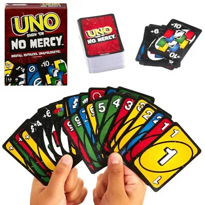 UNO- Show ‘em No Mercy Card Game For Kids Adults & Family Night Party 168Cards • $3.88