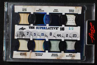 🌟 RUTH MANTLE 2023 Leaf Superlative YANKEES VS METS 16 Jersey/Bat Patch 3/3 1/1 • $799.95