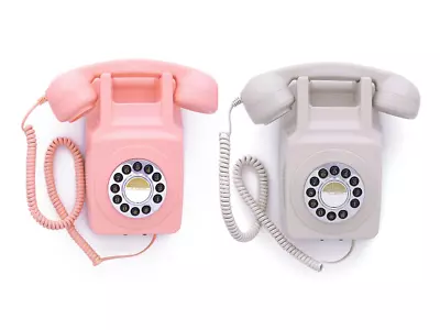 Retro Wall Phone 746 Push Button Vintage Style Corded Telephone Wall Mounted • £44.99