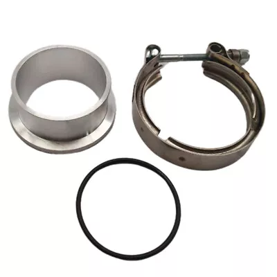 1 Set For Holset HX35 HX35W HX40W Turbo Compressor V-band Flange + Clamp Cummins • $37.95