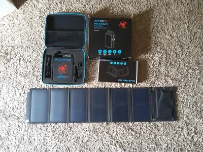 £150 • Buy ATOM POWAPAC 60mah With 40W Solar Panel Charger.