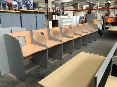 £480 • Buy 7 Station Desk, Suitable For Test Centre, Exams, Call Centre Etc. 585 X 80  Cm.