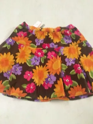 Nwt Gymboree  Sunflower Smiles  Flower Print Corduroy Skort  Girls  Sz    4t  4 • $9