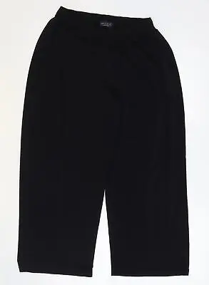 Saloos Womens Black Polyester Trousers Size XL Regular • £7.75