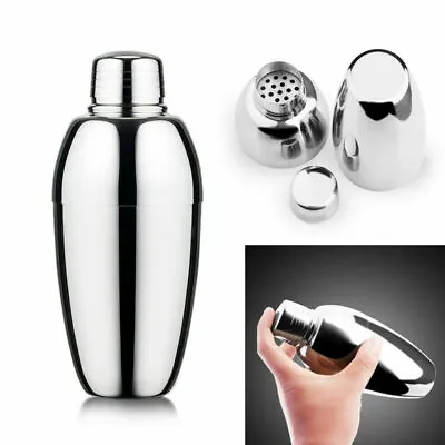 Pub Party Martini Tool 250 ML Cocktail Shaker & Mixer Stainless Steel Drink • £6.99